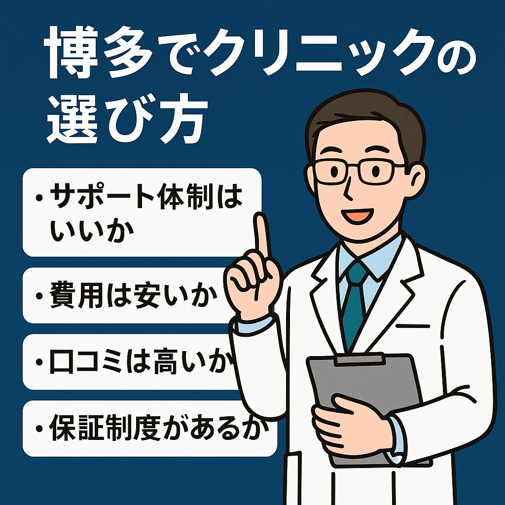 福岡で安いAGAクリニック14選！口コミ人気の高い順で紹介