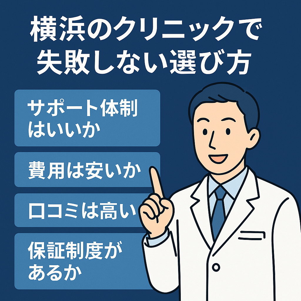 横浜でAGA治療が安いクリニックの選び方