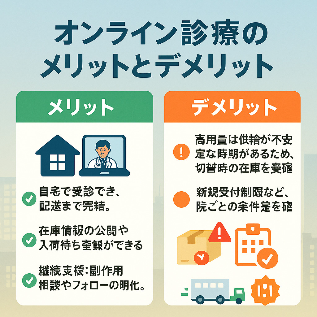 オンライン診療のメリットと注意点