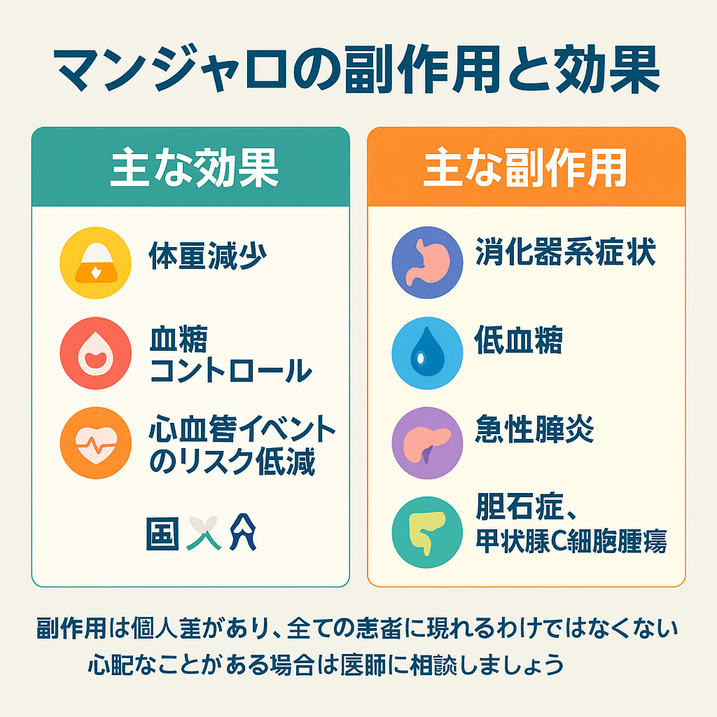マンジャロの副作用と効果について